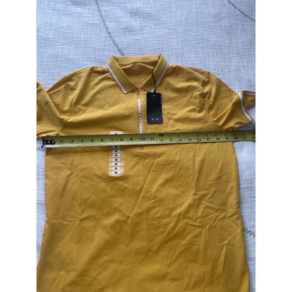 Armani Exchange - Men's Yellow Polo Shirt - Medium, NWT - Picture 4 of 5